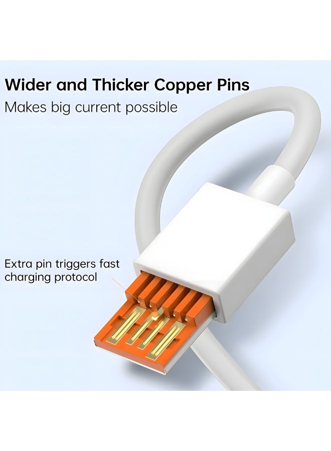 33W Fast Wall Charger with USB-A Port & Type-C Cable – Fast Charging Support – Compatible with Xiaomi & Android Devices - Image 5